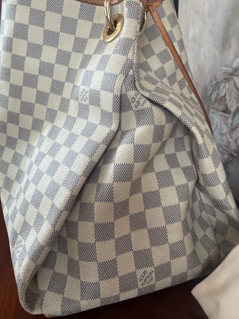 LOUIS VUITTON GM ARTSY AZURE HOBO BAG - Picture 7 of 13